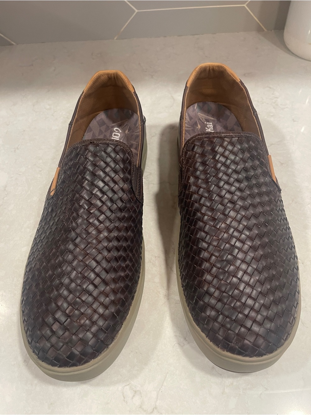 Olukai Men's Lae'ahi Lauhala slip-on shoes Original Price: $165